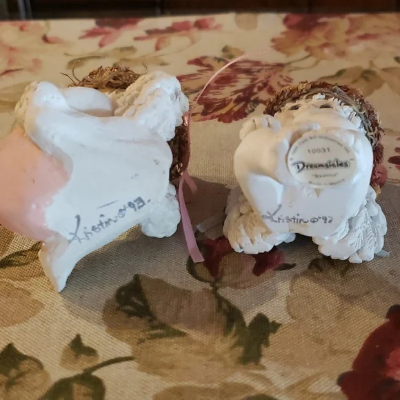 DREAMSICLES Angel / Cherub - Heart Basket / Thinking of You - Lot of 2 - VTG - Picture 8 of 8